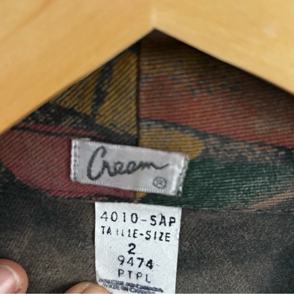 VINTAGE “cream”| made in Canada oversized abstract blazer | - Picture 3 of 5